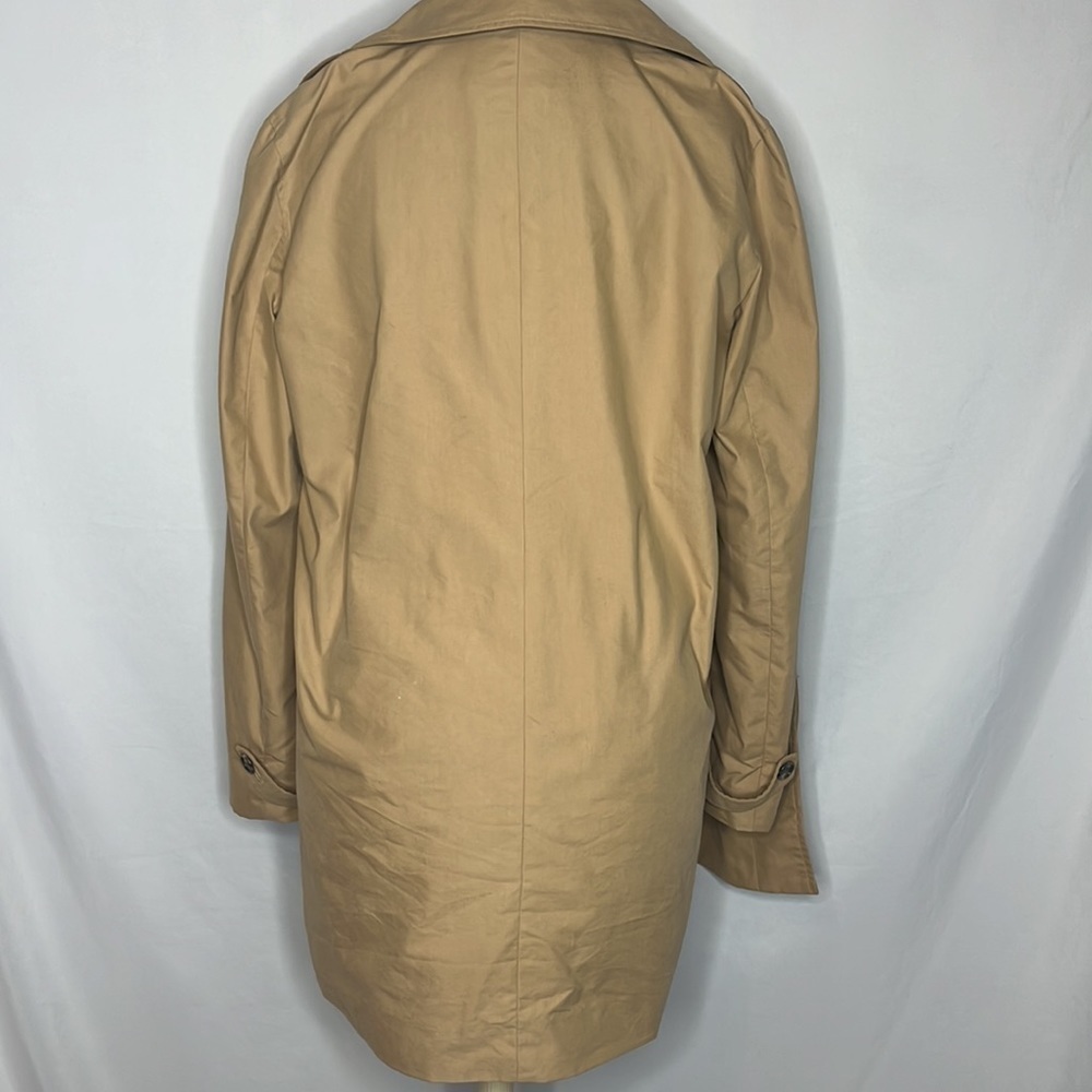 Chaps Equestrian Print Lined Button Up Trench - image 6